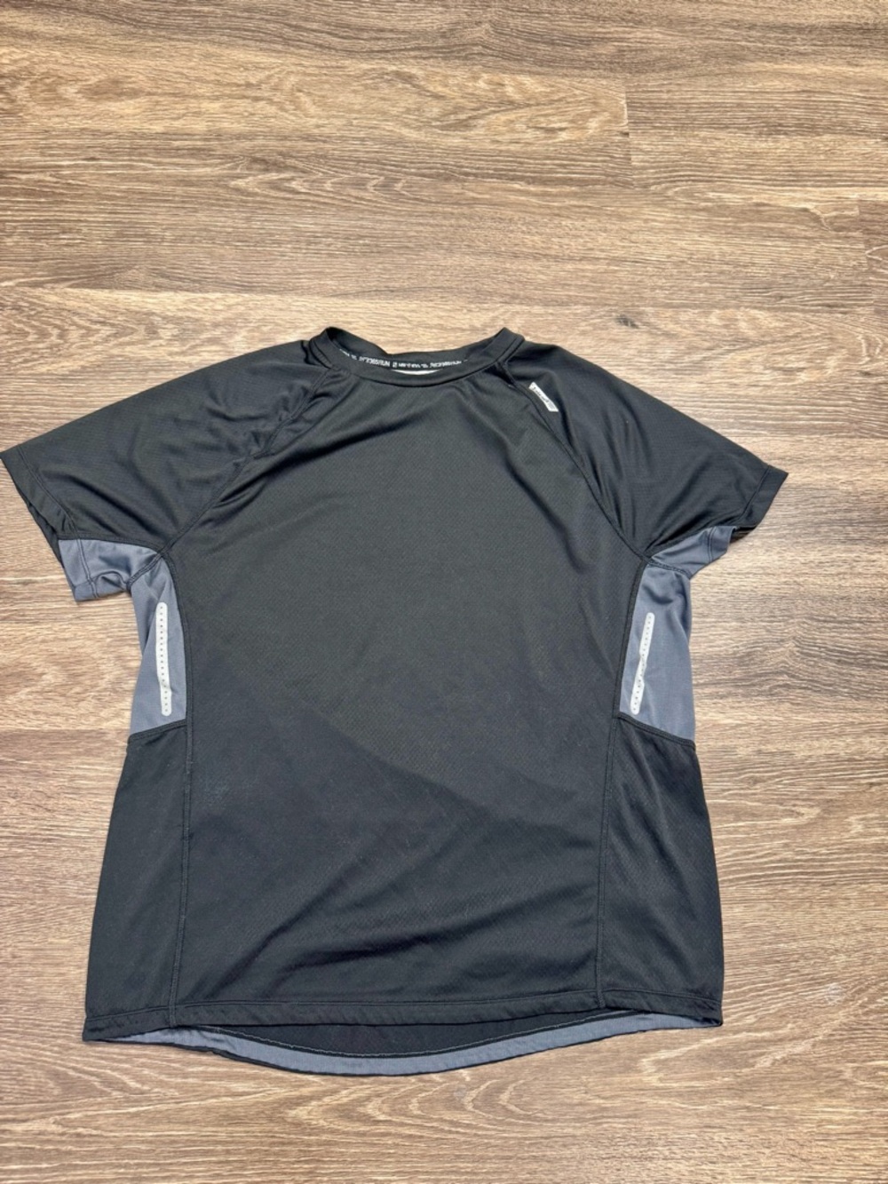 Hind 24/7/365 Run Black Performance Shirt Reflective Athletic Tee XL